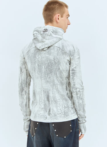 Acne Studios Zippered Dyed Sweatshirt Grey acn0158001