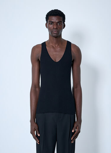 Saint Laurent Knit Tank Top Black sla0160002