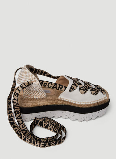 Stella McCartney Gaia Platform Espadrilles Beige stm0251021