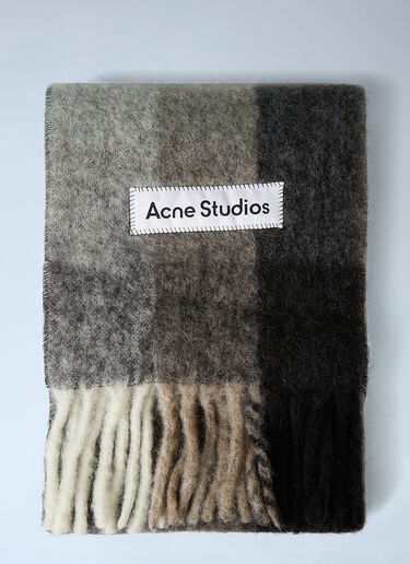 Check Scarf Acne Studios Check Scarf Green acn0346015