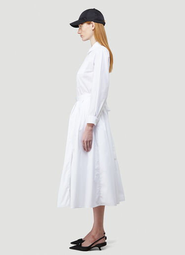 Prada A-Line Long Dress White pra0243057