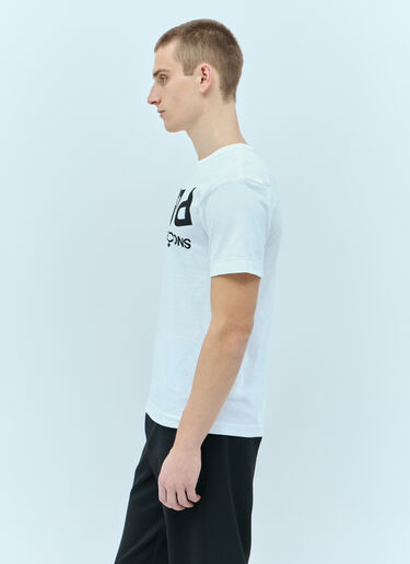 Comme Des Garçons PLAY 徽标印花 T 恤  白色 cpl0355008