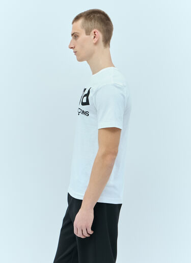 Comme Des Garçons PLAY ロゴプリントTシャツ  ホワイト cpl0355008