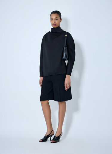 TOTEME Tailored Bermuda Shorts Black tot0264013