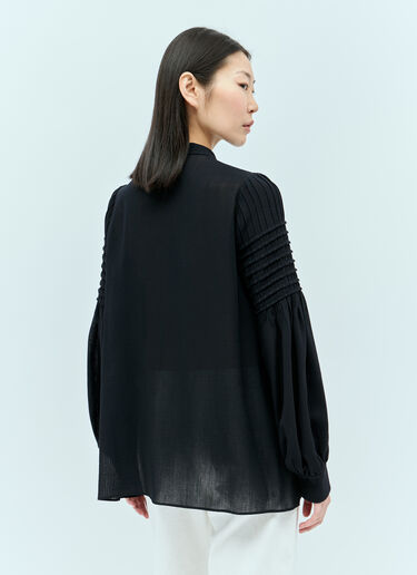 Chloé 系带细节宽松衬衫 藏蓝色 chl0255011