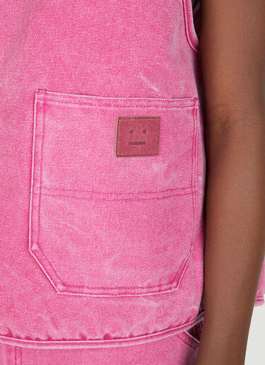 Acne Studios Face Patch Sleeveless Vest Pink acn0351008