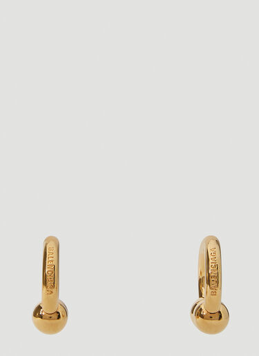 Balenciaga Skate Earrings Gold bal0251131
