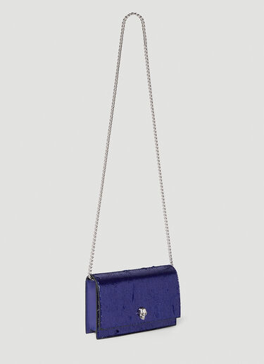 Alexander McQueen Small Skull Shoulder Bag Blue amq0252007