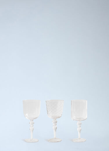 Set Of Six Assorted Goblets Bitossi Home Set Of Six Assorted Goblets Clear wps0692584