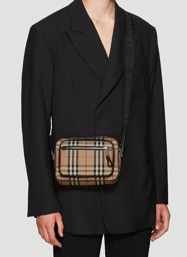 Burberry Vintage 格纹斜挎包 米 bur0137021