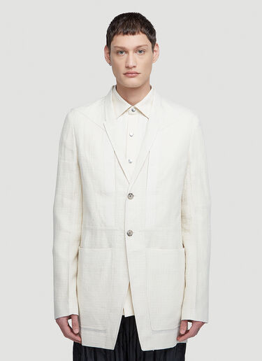 Rick Owens Lido Blazer Cream ric0147001