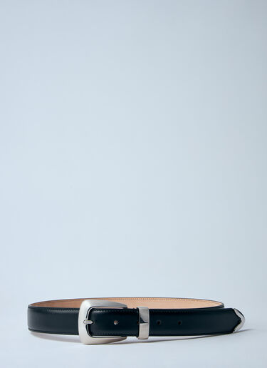 Khaite Leather Benny Belt Black kha0260007
