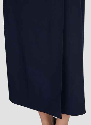 Balenciaga Split Tailored Skirt Blue bal0251006