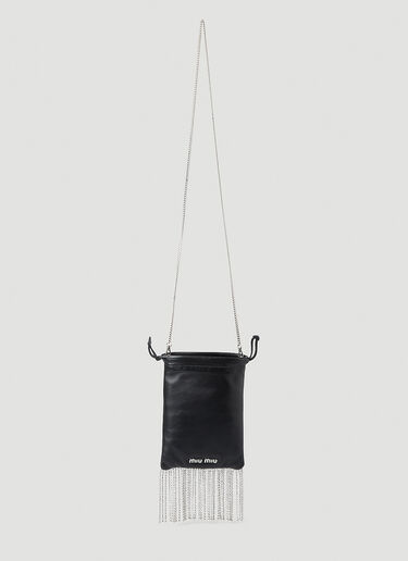 Miu Miu Nappa Starlight Shoulder Bag Black miu0248063