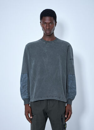 Stone Island Oversized Crewneck Sweatshirt Grey sto0165076