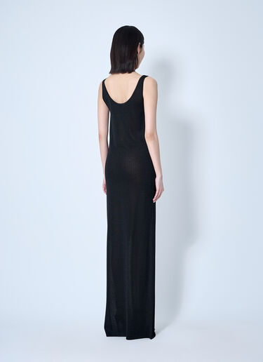 Saint Laurent Knit Maxi Dress Black sla0259009