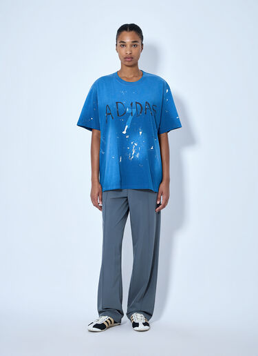 LN-CC® - adidas x SFTM: 007 Cotton T-Shirt - Blue adidas x SFTM 007 Cotton T-Shirt Blue asf0364003