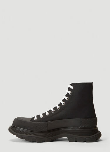 Alexander McQueen Tread Lace-Up Boots Black amq0142040