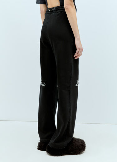 AVAVAV Crystal Embellished Track Pants Black ava0254005