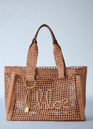 Chloé Summer Banana Tote Bag Beige chl0264043