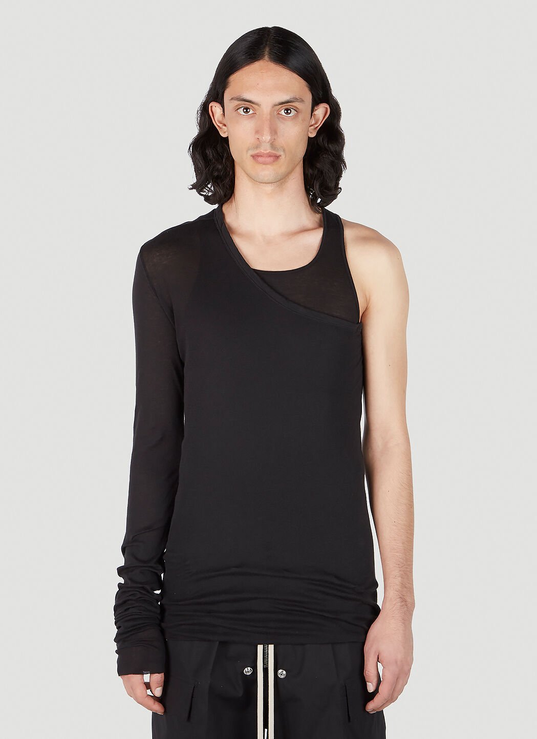 Rick Owens Ziggy Banana Top in Black | LN-CC