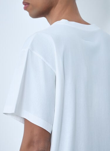 MM6 Maison Margiela Cotton Jersey Logo T-Shirt White mmm0163016