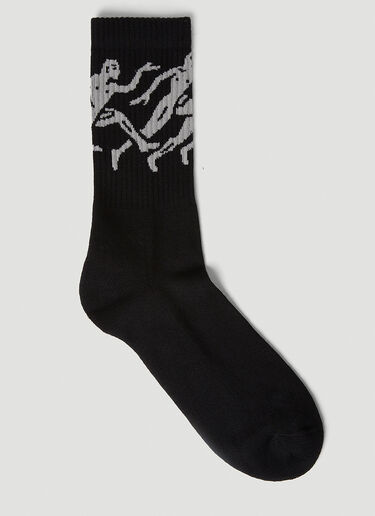 Lust Marathon Socks Carne Bollente Lust Marathon Socks Black cbn0352007