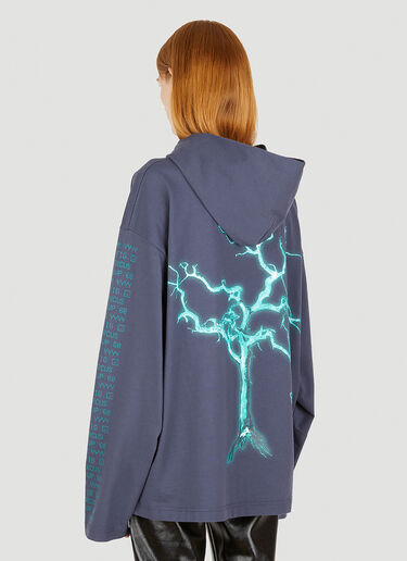 Acne Studios Lightening Tree Hooded Sweatshirt Blue acn0247001