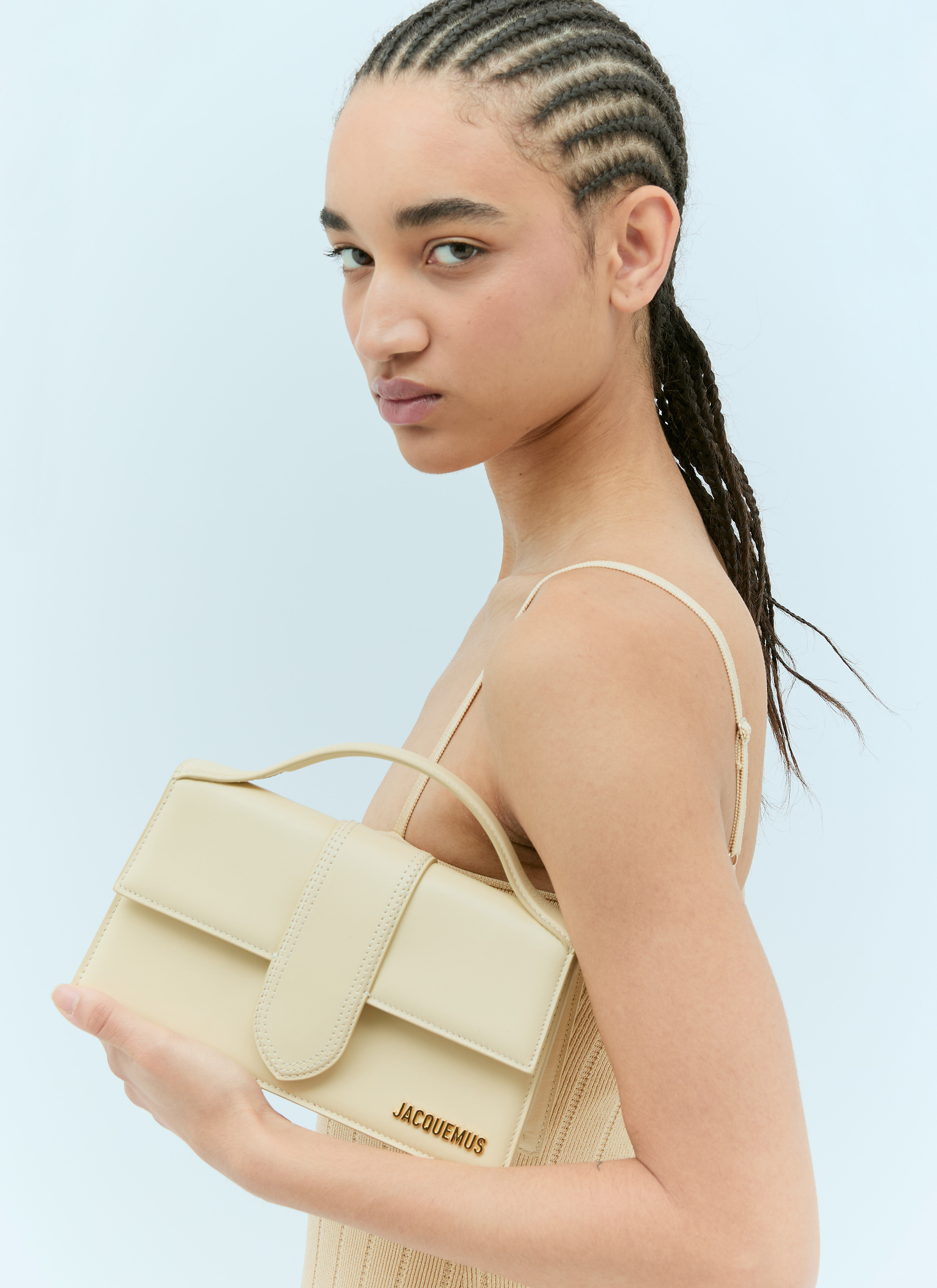 Jacquemus Women s Le Grand Bambino Shoulder Bag in Cream LN CC
