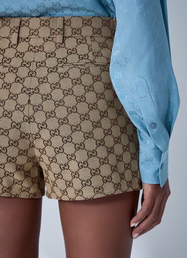GG Shorts Gucci GG Shorts Camel guc0261093