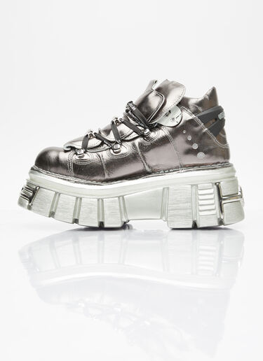 Vetements Men's x New Rock Platform Sneakers in Silver