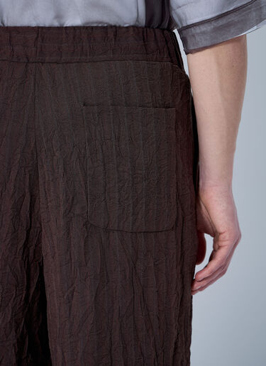 Dries Van Noten Crinkle Shorts Brown dvn0160017