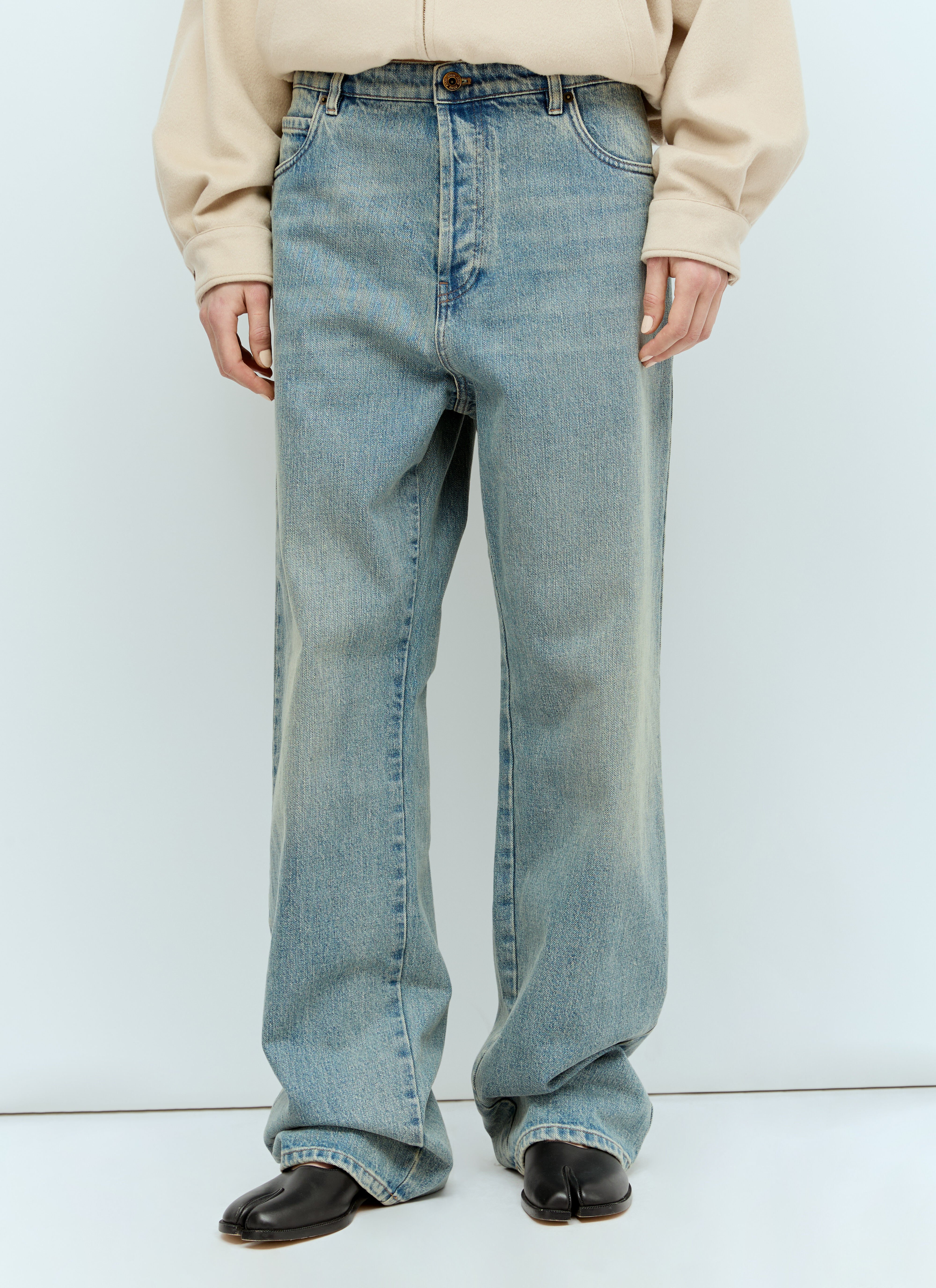 Miu Miu Five Pocket Jeans Khaki miu0256082