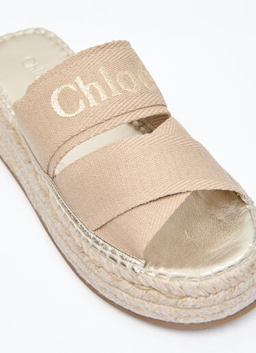 Chloé Mila 拖鞋  米色 chl0256012