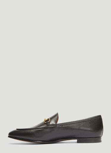 Gucci Jordaan Leather Loafers Black guc0233088