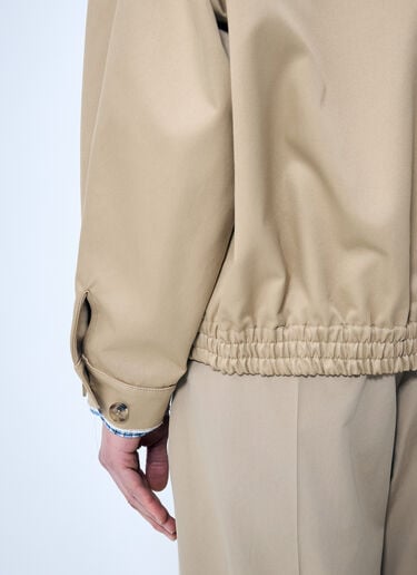 Miu Miu Gabardine Jacket With Contrast trims White miu0260005