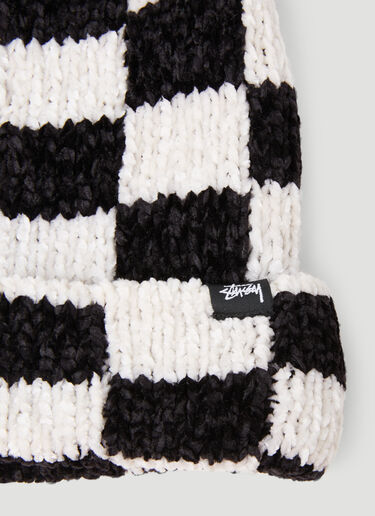 Stüssy Crochet Check Beanie Hat Black sts0151021