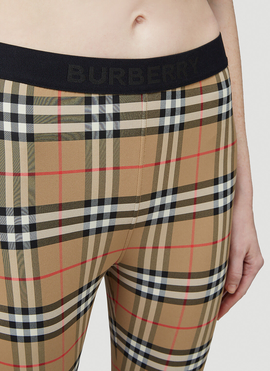 Burberry Logo Detail Vintage Check Leggings LN CC