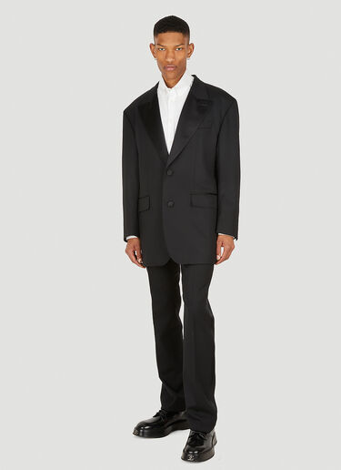 Dolce & Gabbana Satin Trimmed Tuxedo Suit Pants Black dol0148001