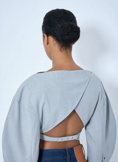 LN-CC® - Jacquemus: Le Haut Casaco Top - Grey Jacquemus Le Haut Casaco Top Grey jac0258070