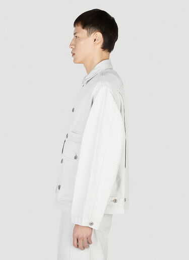 Lemaire Boxy Denim Jacket White lem0352002