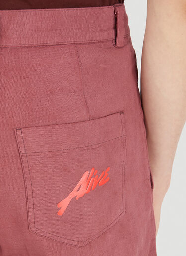 Alive & More Studio Dyed Pants Red aam0146004
