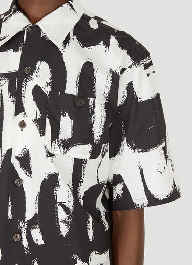 Alexander McQueen Graffiti Shirt White amq0149007