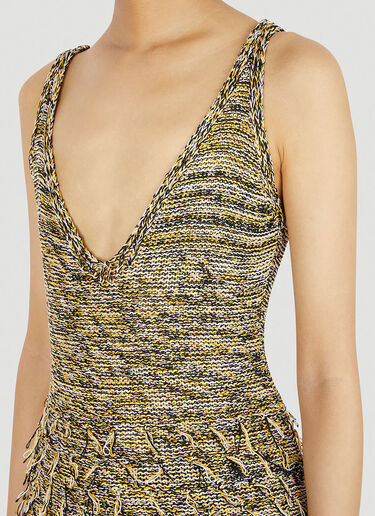 Durazzi Milano Mouline Knit Tank Top Yellow drz0252003