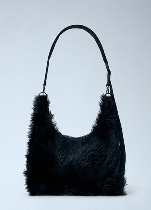 Yohji Yamamoto 3 Way Shoulder Strap Fur Bag Black yoy0263011