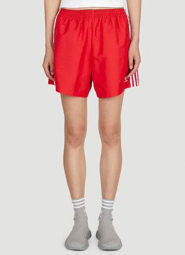 Balenciaga x adidas Striped Track Shorts Red axb0251004