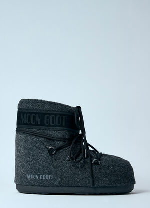 Moon Boot Icon Felt Low Boots White mnb0358002