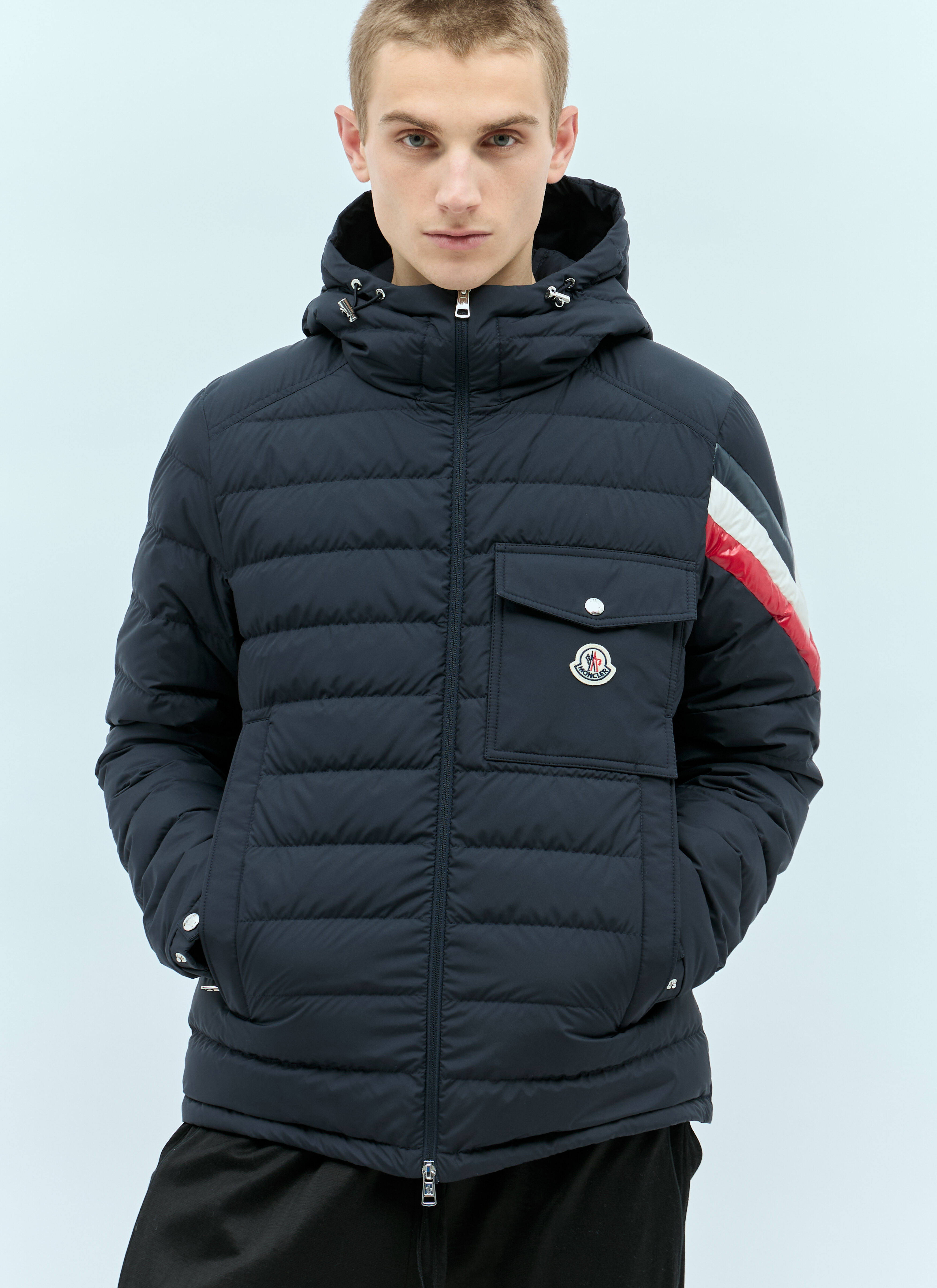 Moncler Men s Berard Short Down Jacket in Navy LN CC
