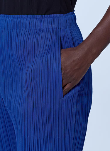 LN-CC® - Pleats Please Issey Miyake: July Pleated Pants - Blue Pleats Please Issey Miyake July Pleated Pants Blue plp0266057