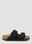 Burberry Arizona Two Strap Sandals Black bur0151063